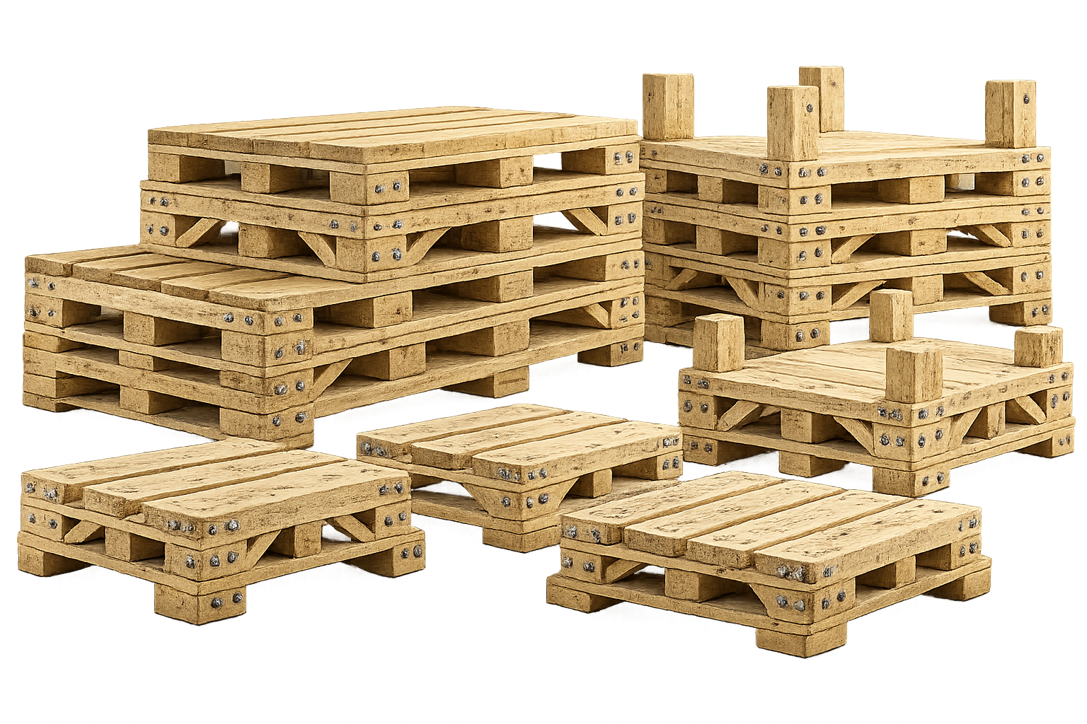 Heavy-duty pallet bases engineered for industrial loads